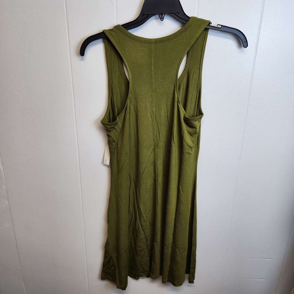 Daily Ritual Dress Womens Medium Green Sleeveless Racerback Casual Tank Viscose - Picture 7 of 7